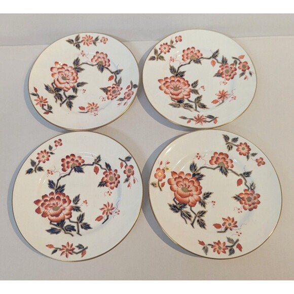 Crown Staffordshire Imari Side Plate, Vintage Bone China Floral Gold Trim - Picture 1 of 4